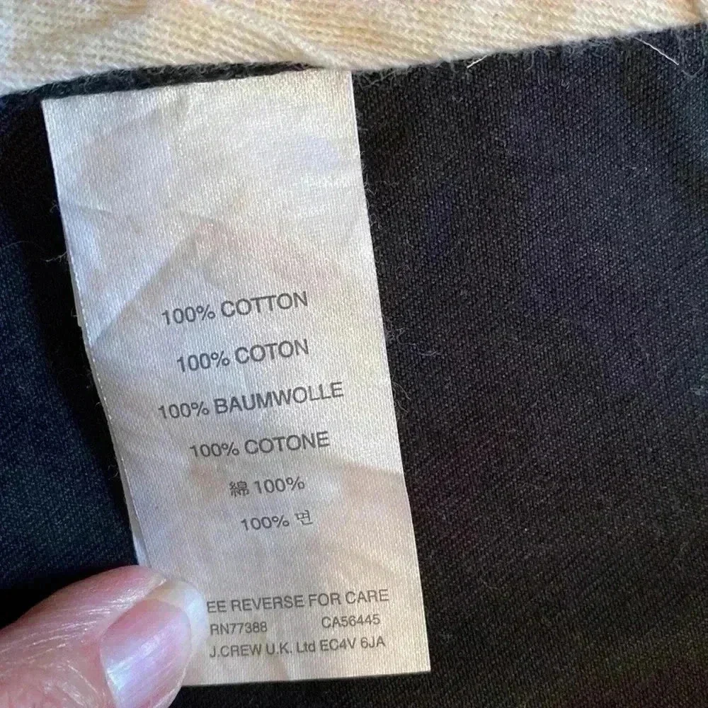 J. Crew Black Broken In Chino Mens Pants Size 36X30.